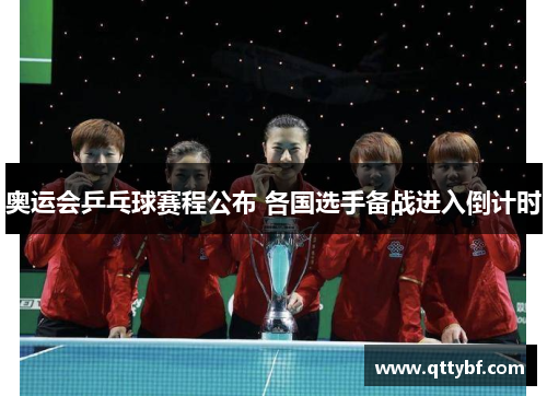 奥运会乒乓球赛程公布 各国选手备战进入倒计时